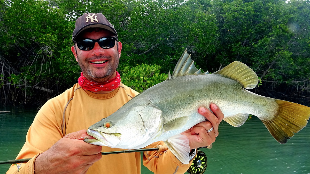 Ian with Barramundi Archer River