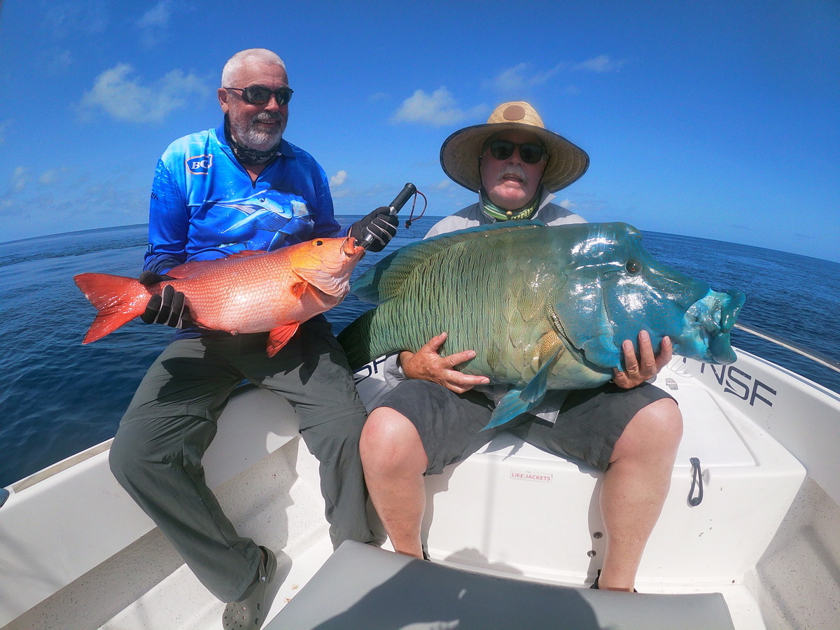 Maori Wrasse and Red Bass Flats Fishing