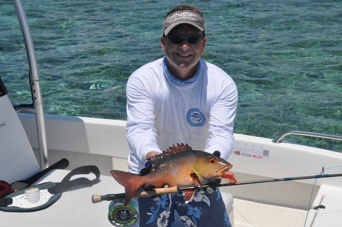 Tony with Mangrove Jack Fly Fishing