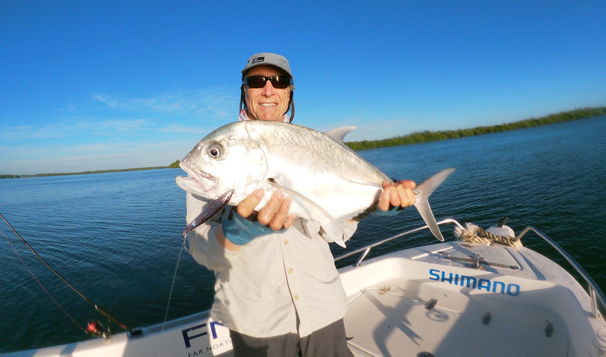 Giant Trevally Caught Estuary Spinning