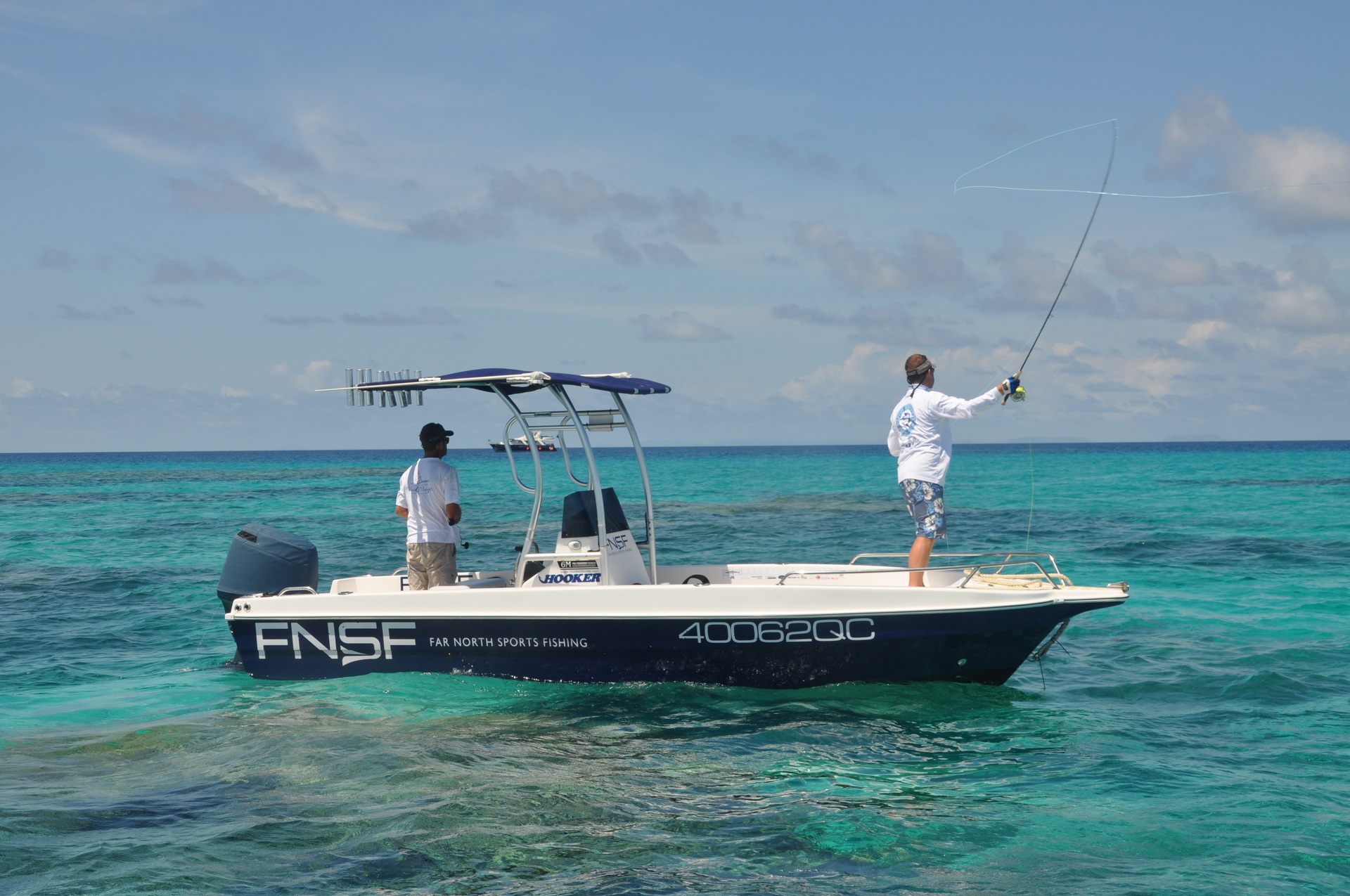 Hooker Boat Fly Fishing Great Barrier Reef