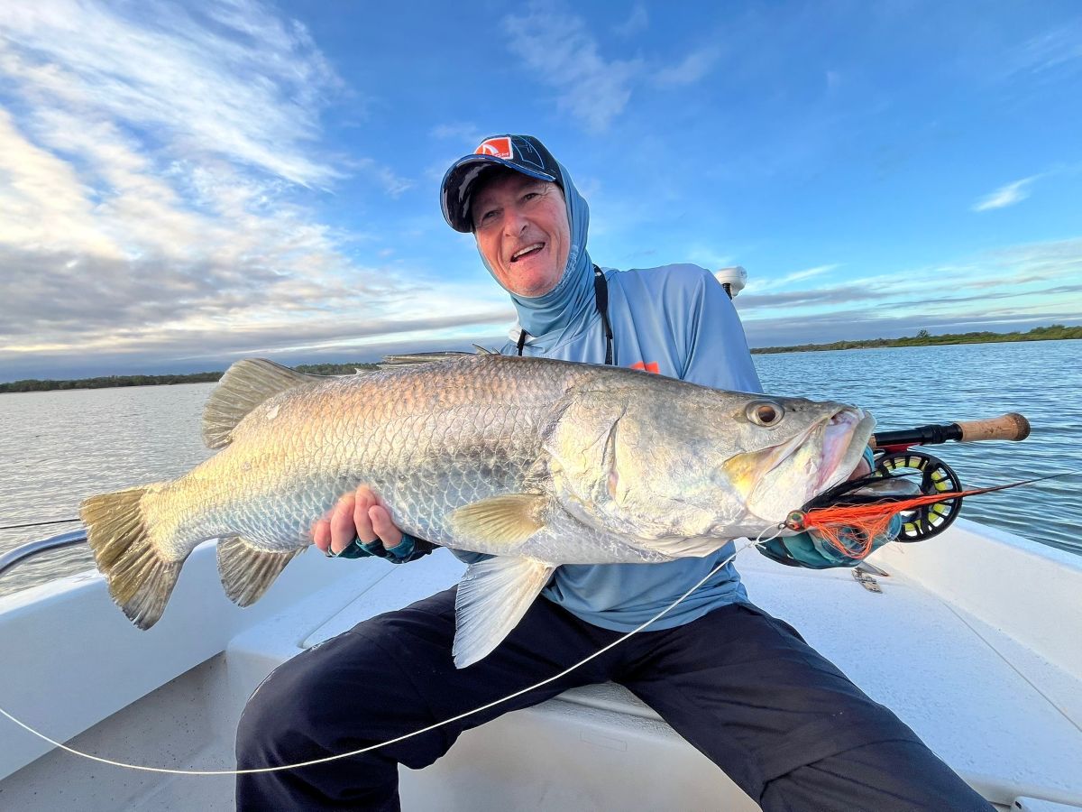 Barramundi Fish Caught Fly Fishing