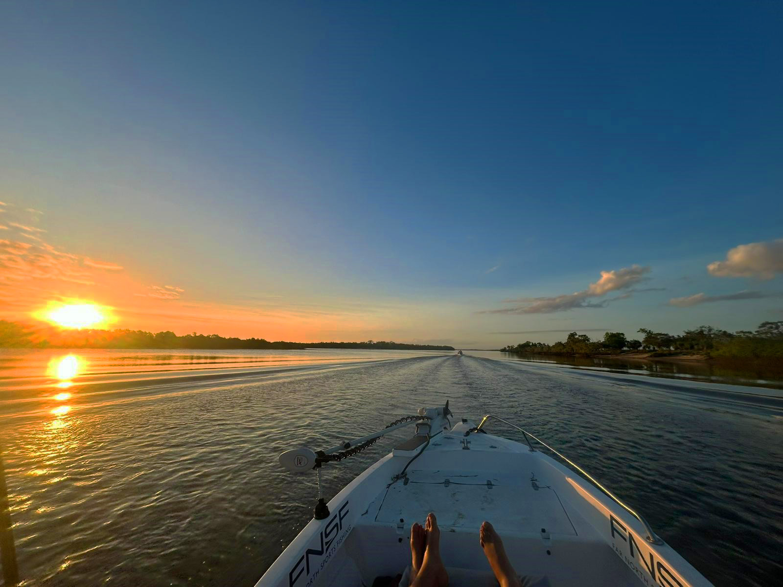 Sunset views on the Archer River Sunset views on the Archer River