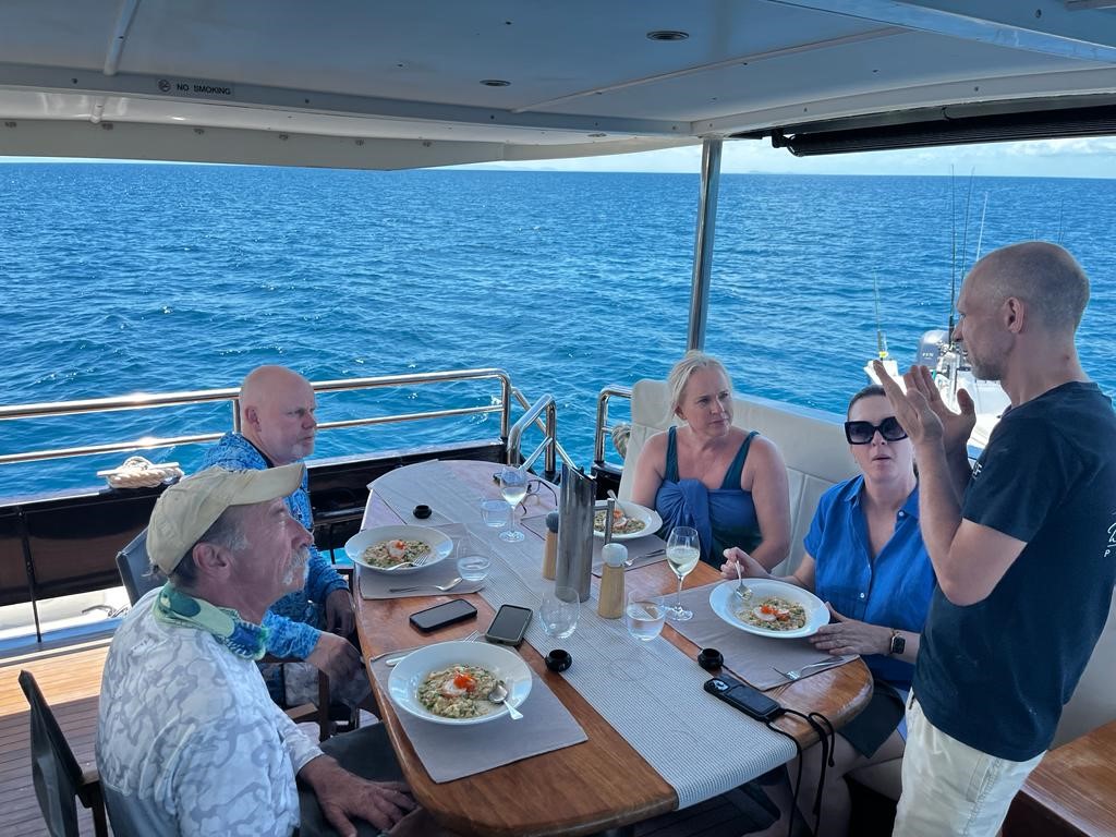 Lunch on board Blue Martini 